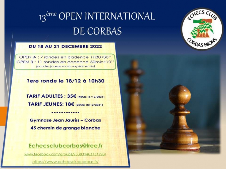 Affiche 13ème Open Corbas