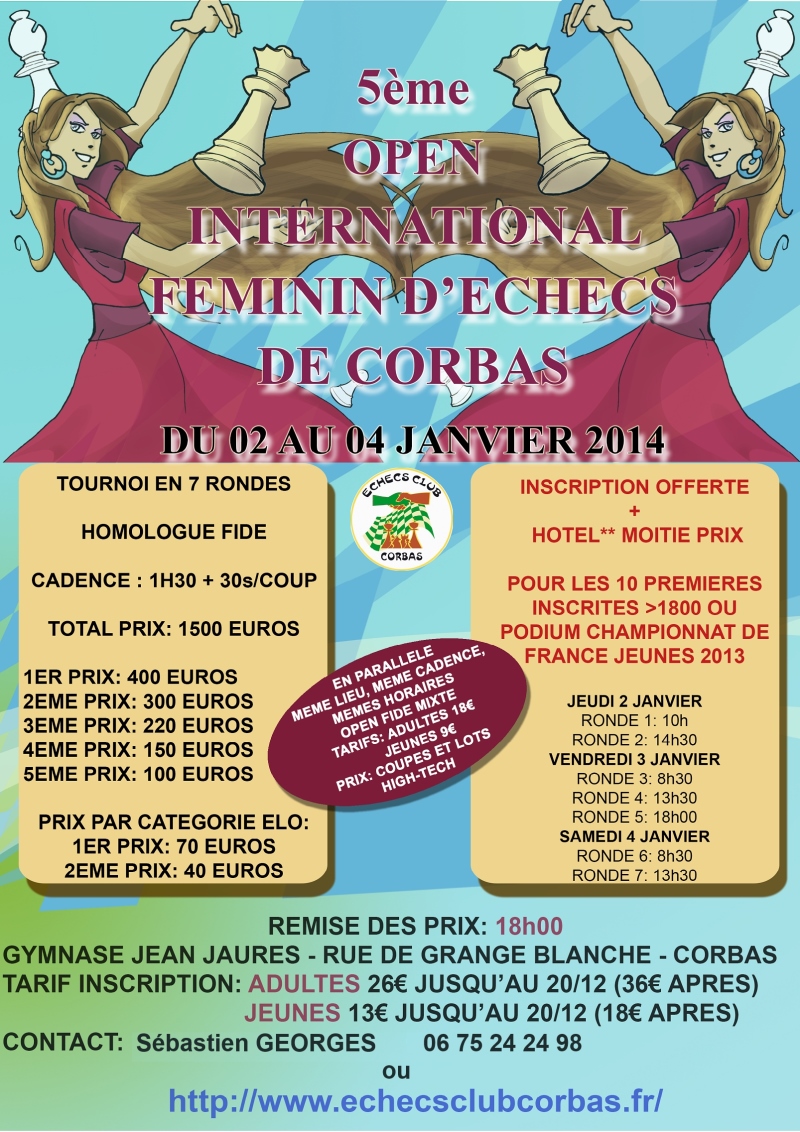 affiche open feminin corbas 2010